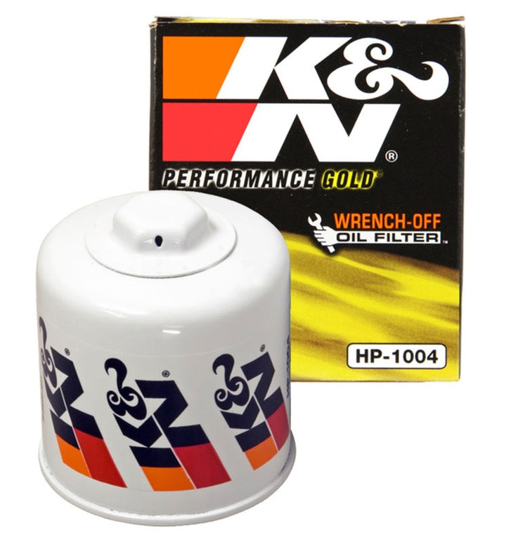 K&N Universal Performance Gold Oil Filter - Bull Strap