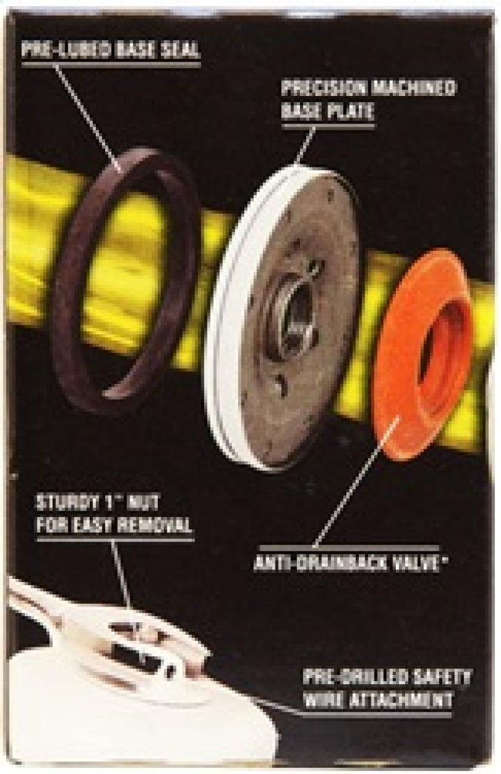 K&N Universal Performance Gold Oil Filter - Bull Strap