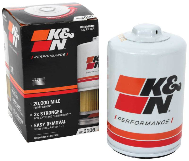 K&N Universal Performance Gold Oil Filter - Bull Strap