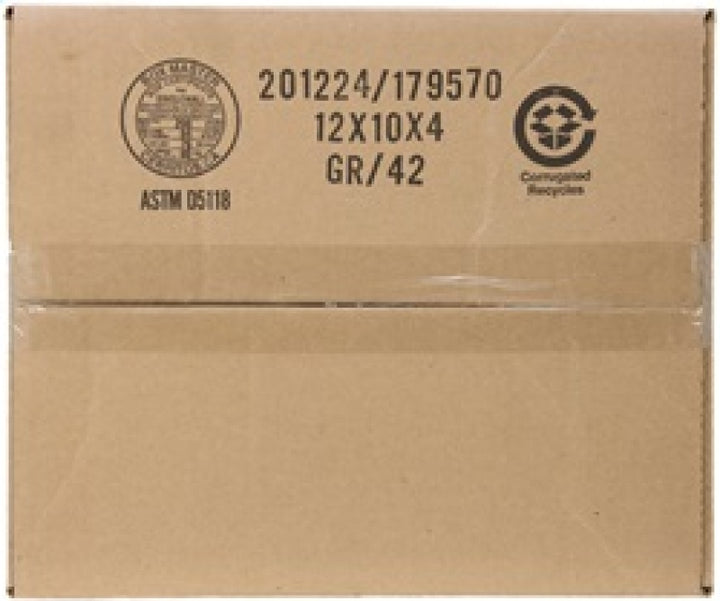 K&N Universal Plenum 11.89in L x 9in Dia x 4.75in H - Black - Bull Strap