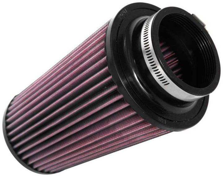 K&N Universal Round Tapered Filter 3 inch FLG / 5 inch Bottom / 4 inch Top / 7 7/8 inch Height - Bull Strap