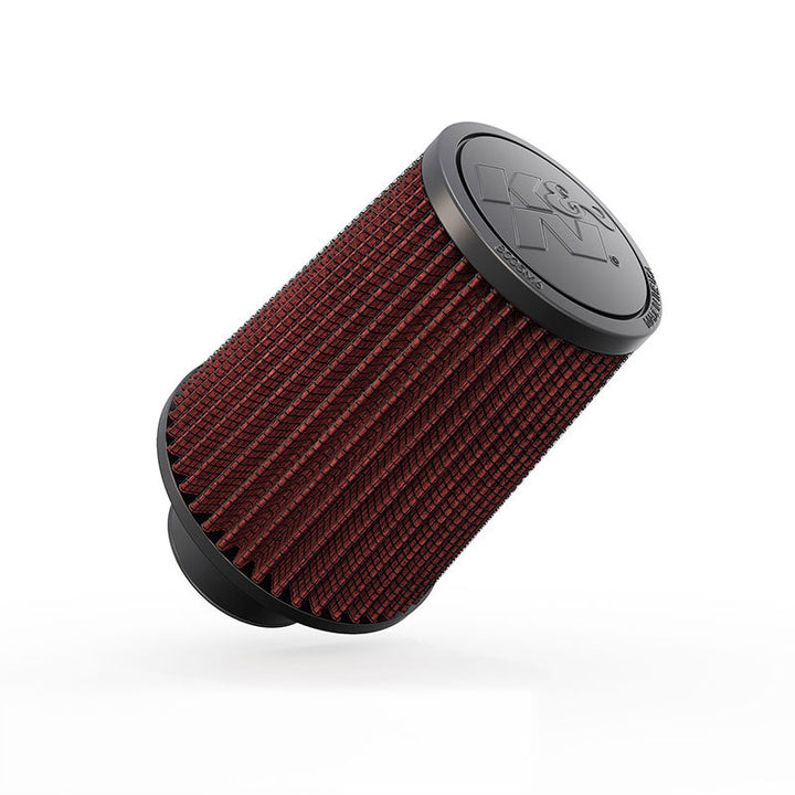K&N Universal Rubber Filter 3 1/2 inch FLG / 4 5/8 inch Base / 3-1/2 inch Top / 5 1/2 inch Height - Bull Strap
