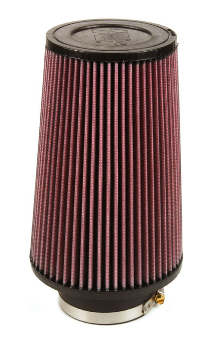 K&N Universal Rubber Filter 3 1/2inch ID FLG / 6inch Base / 4-5/8inch Top / 9inch Height - Bull Strap