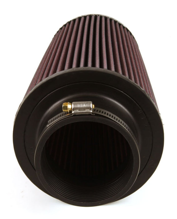 K&N Universal Rubber Filter 3 1/2inch ID FLG / 6inch Base / 4-5/8inch Top / 9inch Height - Bull Strap
