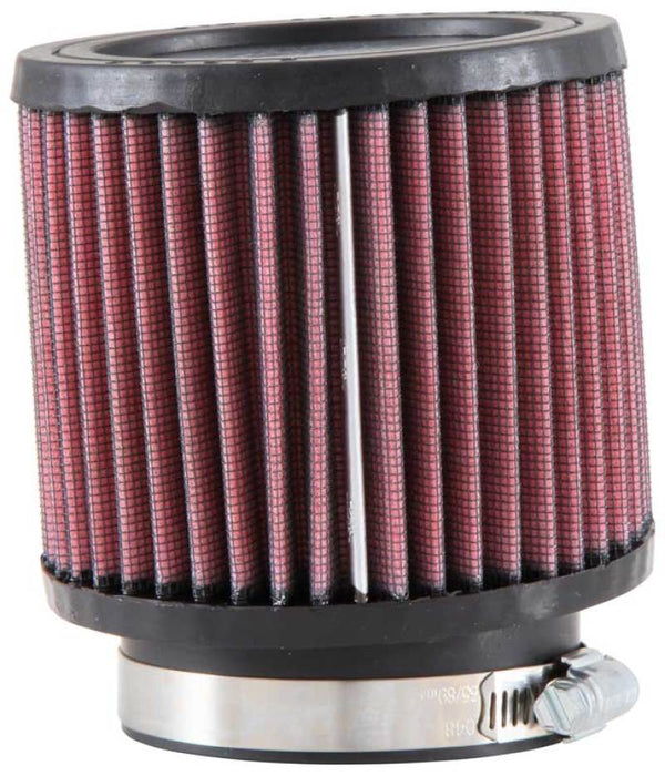 K&N Universal Rubber Filter 3 inch 5 Degree FLG 4 1/2 inch OD 4 inch Height - Bull Strap