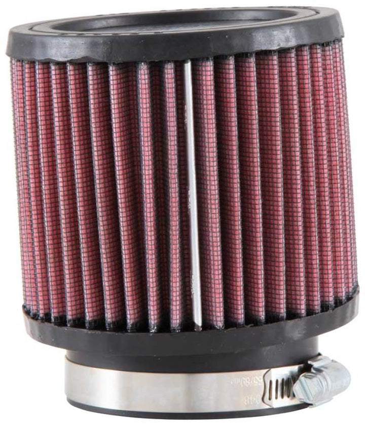 K&N Universal Rubber Filter 3 inch 5 Degree FLG 4 1/2 inch OD 4 inch Height - Bull Strap