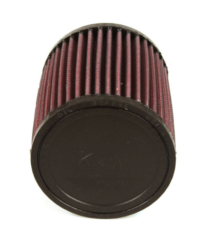 K&N Universal Rubber Filter 3 inch 5 Degree FLG 4 1/2 inch OD 5 inch Height - Bull Strap