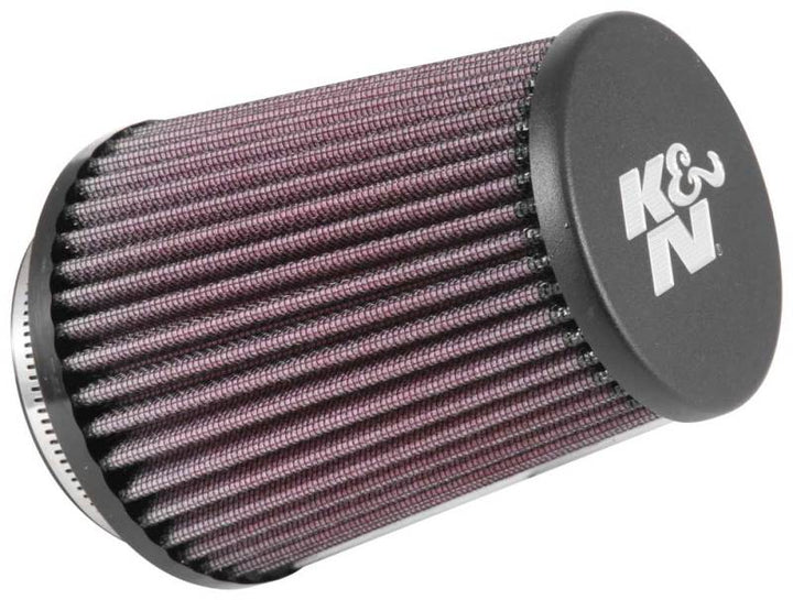 K&N Universal Rubber Filter 3in Flg 4-1/2inch OD B / 2-1/4inch H - Black Top - Bull Strap
