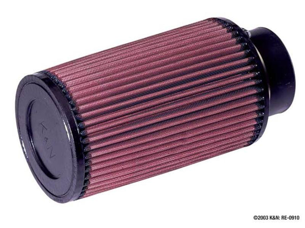 K&N Universal Rubber Filter 3inch FLG / 5inch OD-B / 4-5/8inch OD-T / 8inch H - Bull Strap