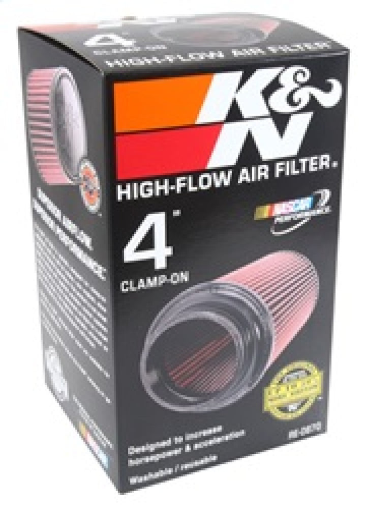 K&N Universal Rubber Filter 4inch FLG / 6inch OD-B / 4-5/8inch OD-T / 9inch H - Bull Strap