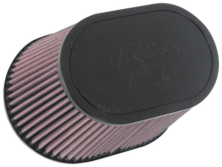 K&N Universal Rubber Filter 6.25in x 4in Oval FLG / 7.375in x 5.5in Base / 6.25in x 4in Top / 5in H - Bull Strap