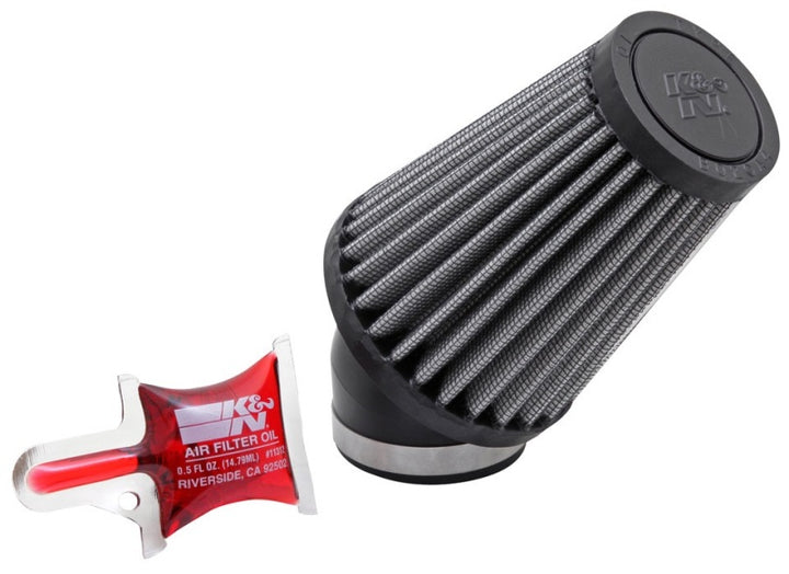 K&N Universal Rubber Filter Round Tapered 3in Base OD x 2in Top OD x 4in H - 73-78 Honda ATC90 - Bull Strap