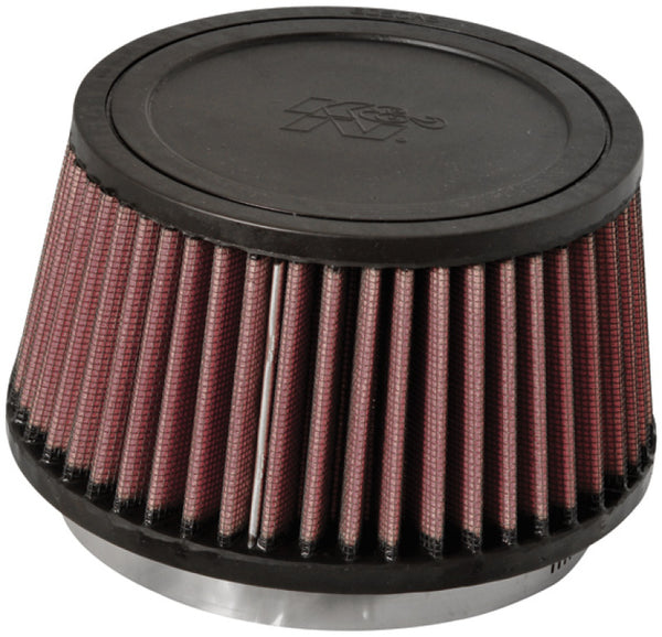 K&N Universal Rubber Filter Round Tapered 4.5in Flange ID x 5.875 Base OD x 5in Top OD x 3.25in H - Bull Strap