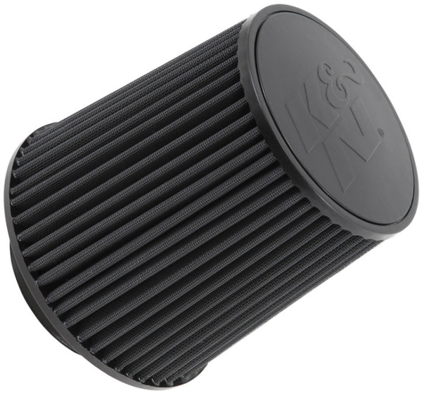 K&N Universal Rubber Filter-Round Tapered 4.5in Flange ID x 8in Base OD x 6.625in Top OD x 8in H - Bull Strap