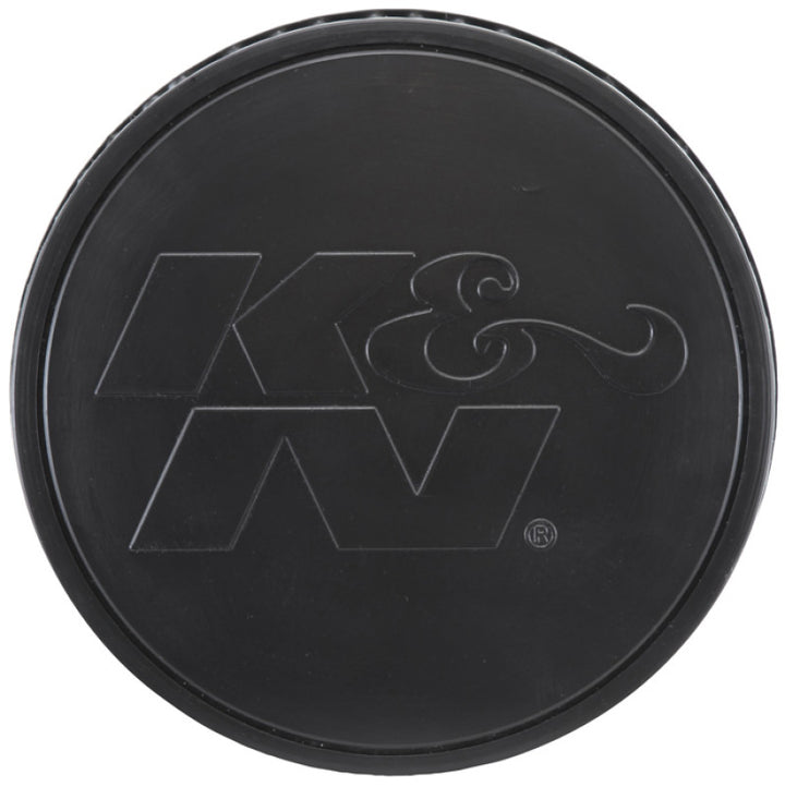 K&N Universal Rubber Filter-Round Tapered 4.5in Flange ID x 8in Base OD x 6.625in Top OD x 8in H - Bull Strap
