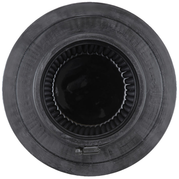 K&N Universal Rubber Filter-Round Tapered 4.5in Flange ID x 8in Base OD x 6.625in Top OD x 8in H - Bull Strap