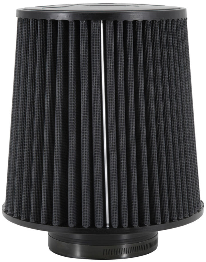 K&N Universal Rubber Filter-Round Tapered 4in Flange ID x 8in Base OD x 6.625in Top OD x 8in H - Bull Strap