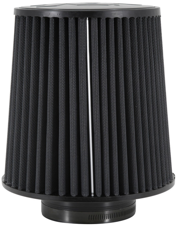 K&N Universal Rubber Filter-Round Tapered 4in Flange ID x 8in Base OD x 6.625in Top OD x 8in H - Bull Strap