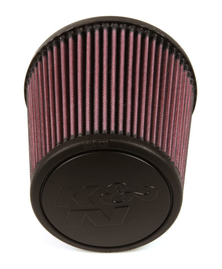 K&N Universal Rubber Filter - Round Tapered 6in Base OD x 3in Flange ID x 6in H - Bull Strap