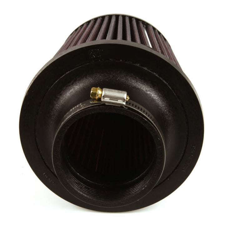 K&N Universal Rubber Filter - Round Tapered 6in Base OD x 3in Flange ID x 6in H - Bull Strap