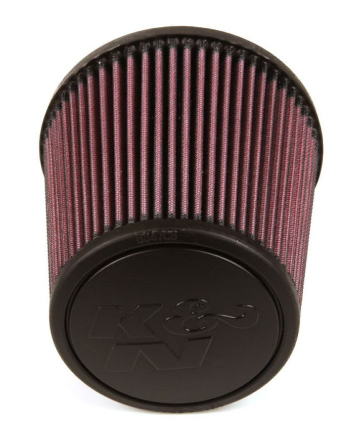K&N Universal Rubber Filter - Round Tapered 6in Base OD x 3in Flange ID x 6in H - Bull Strap