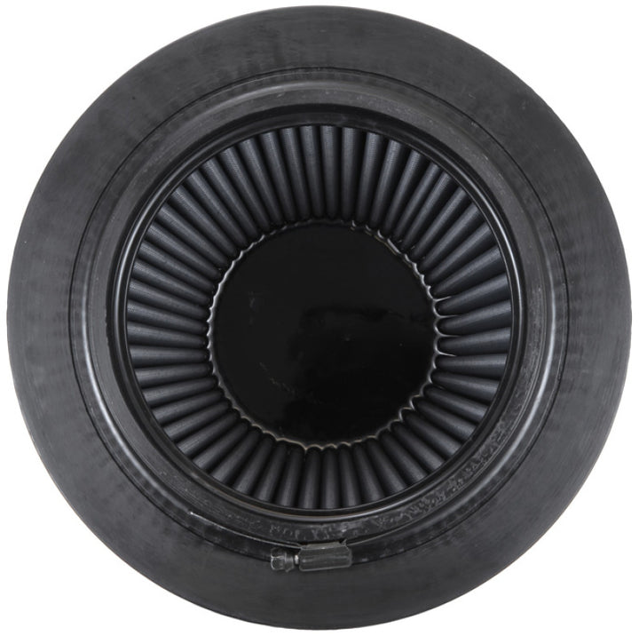 K&N Universal Rubber Filter-Round Tapered 6in Flange ID x 9in Base OD x 6.625in Top OD x 7.5in H - Bull Strap