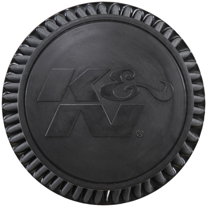 K&N Universal Rubber Filter-Round Tapered 6in Flange ID x 9in Base OD x 6.625in Top OD x 7.5in H - Bull Strap