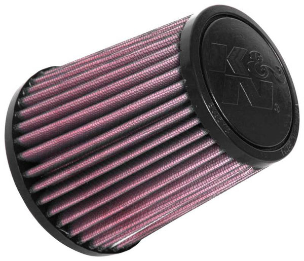 K&N Universal Tapered Filter 2.5in Flange ID x 4.5in Base OD x 3.5in Top OD x 5in Height - Bull Strap