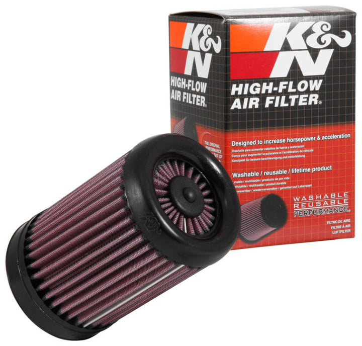 K&N Universal X-Stream Clamp-On Round Air Filter 3.531in Flg ID/4in OD/5.969in H - Bull Strap
