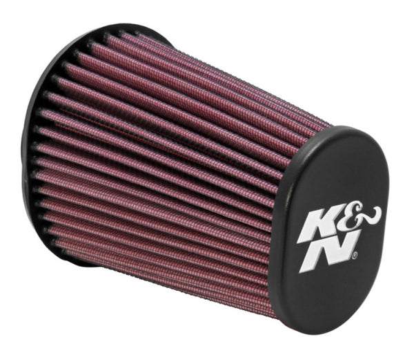 K&N Univrsl Rubber Oval Tprd Filter 2.438in F ID/3.75in B-OW/4.5in B-OL/2.5in T-OW/3.5in T-OL/6in H - Bull Strap