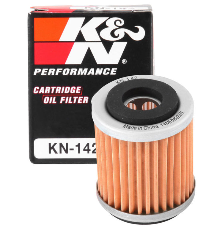 K&N Yamaha 1.5in OD x 1.844in H Oil Filter - Bull Strap