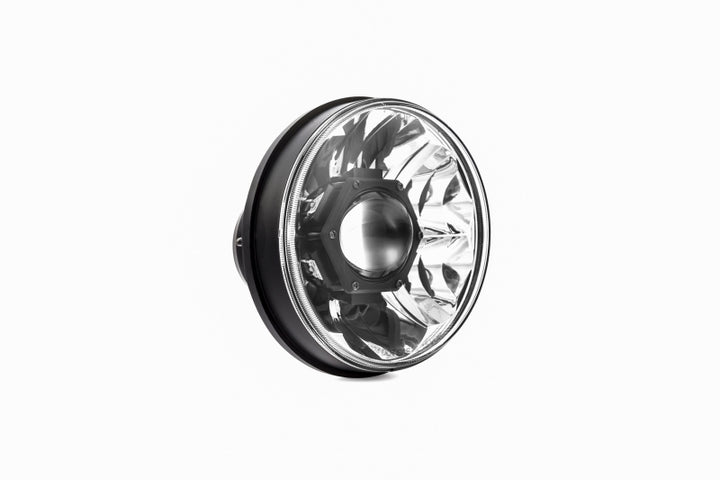 KC HiLiTES 07-18 Jeep JK 7in. Gravity LED Pro DOT Approved Replacement Headlight (Single) - Bull Strap