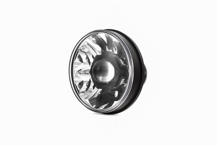KC HiLiTES 07-18 Jeep JK 7in. Gravity LED Pro DOT Approved Replacement Headlight (Single) - Bull Strap