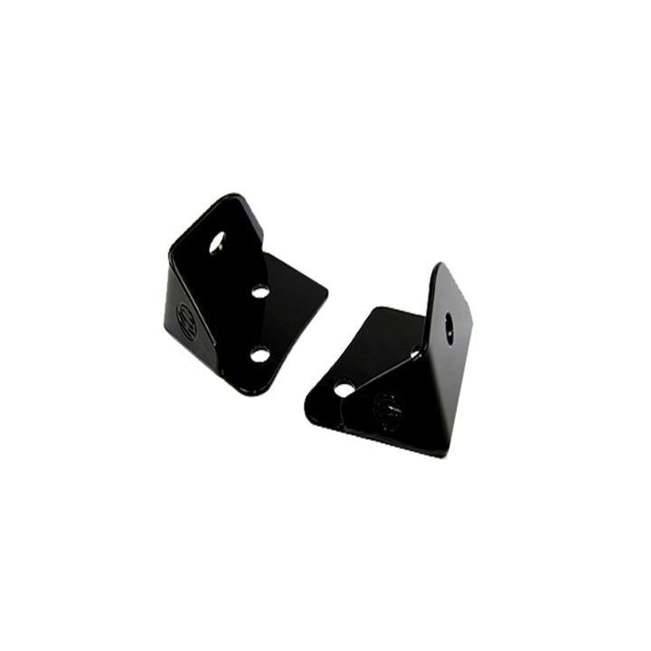 KC HiLiTES 07-18 Jeep JK A-Pillar Windshield Light Mount Bracket Set (Pair) - Black - Bull Strap