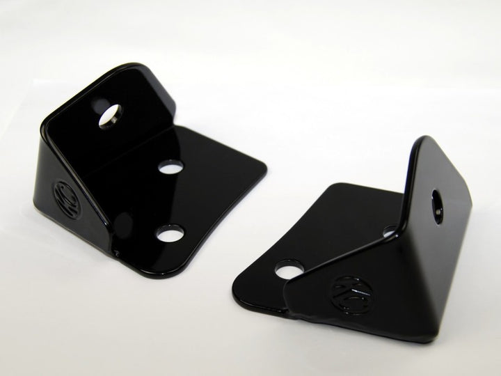 KC HiLiTES 07-18 Jeep JK A-Pillar Windshield Light Mount Bracket Set (Pair) - Black - Bull Strap