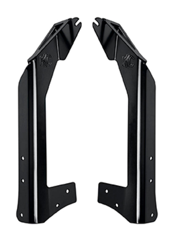 KC HiLiTES 07-18 Jeep JK Overhead Mount Bracket Set (for 50in. Gravity LED Pro6/C-Series LED Lights) - Bull Strap