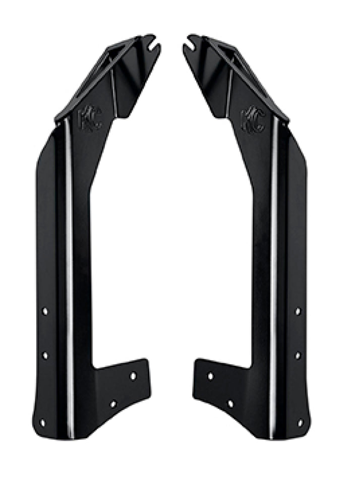 KC HiLiTES 07-18 Jeep JK Overhead Mount Bracket Set (for 50in. Gravity LED Pro6/C-Series LED Lights) - Bull Strap