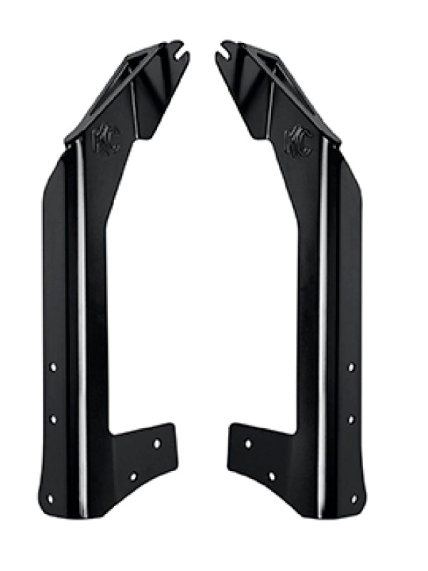 KC HiLiTES 07-18 Jeep JK Overhead Mount Bracket Set (for 50in. Gravity LED Pro6/C-Series LED Lights) - Bull Strap