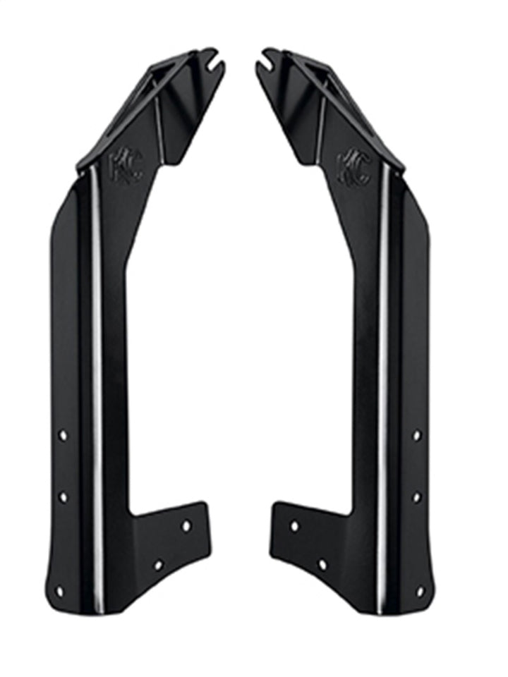 KC HiLiTES 07-18 Jeep JK Overhead Mount Bracket Set (for 50in. Gravity LED Pro6/C-Series LED Lights) - Bull Strap