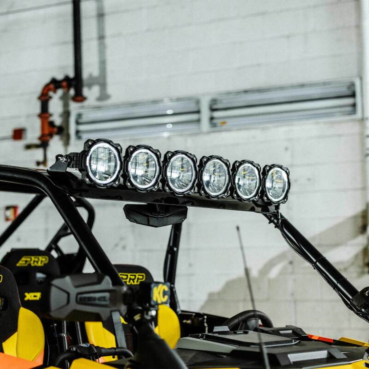 KC HiLiTES 2020+ Polaris RZR Turbo R/Pro XP 39in. Pro6 Gravity LED 6-Light 120w Combo Beam - Bull Strap