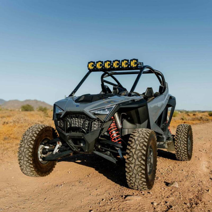 KC HiLiTES 2022+ Polaris RZR Pro XP 39in. Pro6 Gravity LED 6-Light 120w Combo Beam - Bull Strap