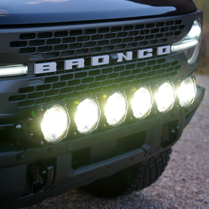KC HiLiTES 21+ Ford Bronco 39in. Gravity LED Pro6 Light Bar Kit Front Bumper - Bull Strap