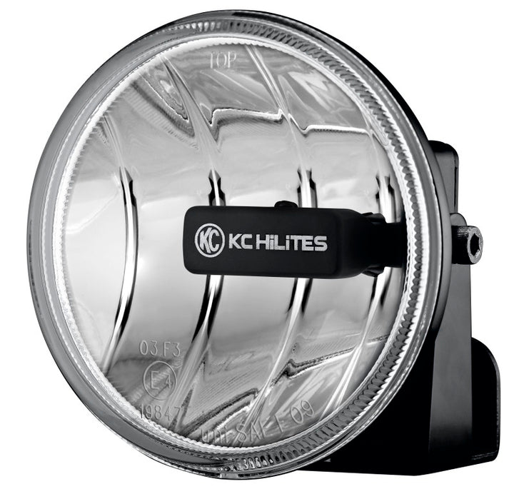 KC HiLiTES 4in. Gravity G4 LED Light 10w SAE/ECE Clear Fog Beam (Pair Pack System) - Bull Strap