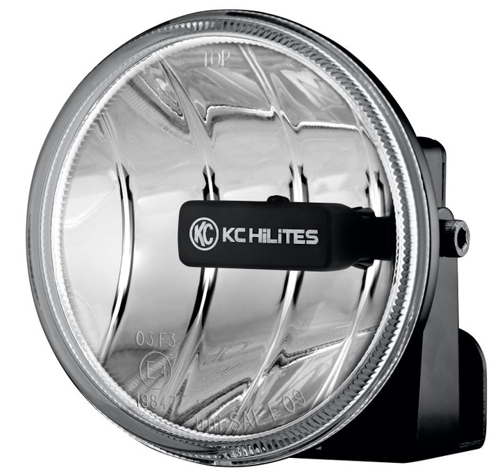 KC HiLiTES 4in. Gravity G4 LED Light 10w SAE/ECE Clear Fog Beam (Pair Pack System) - Bull Strap