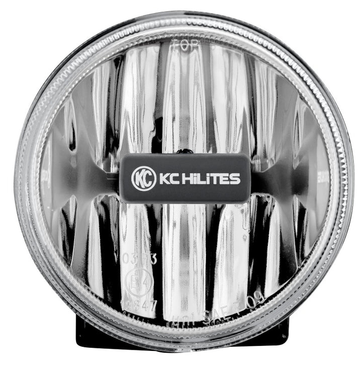 KC HiLiTES 4in. Gravity G4 LED Light 10w SAE/ECE Clear Fog Beam (Pair Pack System) - Bull Strap