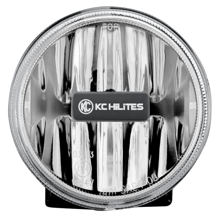 KC HiLiTES 4in. Gravity G4 LED Light 10w SAE/ECE Clear Fog Beam (Pair Pack System) - Bull Strap