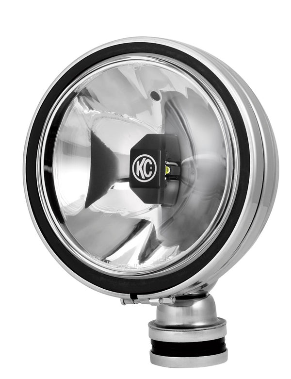 KC HiLiTES 6in. Daylighter Gravity G6 LED Lights 20w Spot Beam (Pair Pack System) - Black SS - Bull Strap