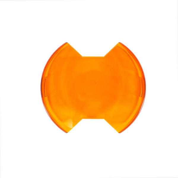 KC HiLiTES 6in. Light Shield for SlimLite LED - Amber - Bull Strap