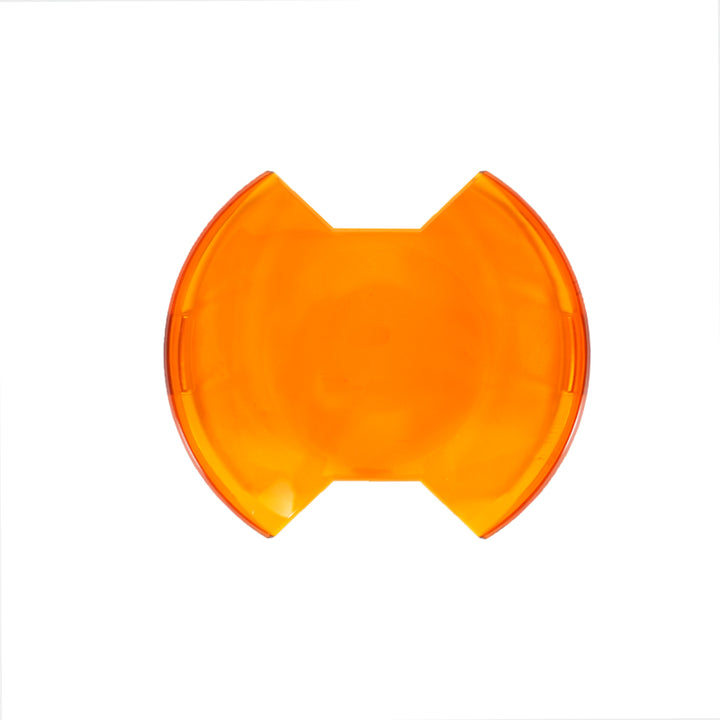 KC HiLiTES 6in. Light Shield for SlimLite LED - Amber - Bull Strap