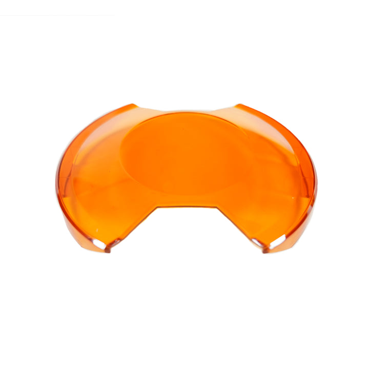 KC HiLiTES 6in. Light Shield for SlimLite LED - Amber - Bull Strap